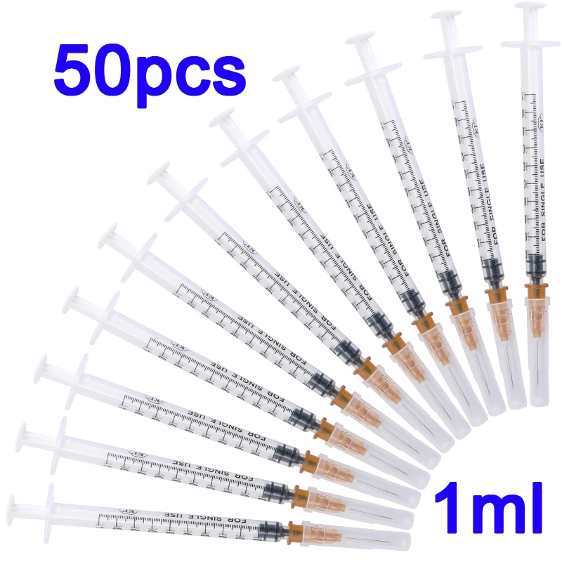 Disposable Plastic Veterinary Syringe With Needles For Pet Farm Animal Cat Dog Pig Cattle Sheep Horses 1ml 2.5ml 5ml 10/20/30ml