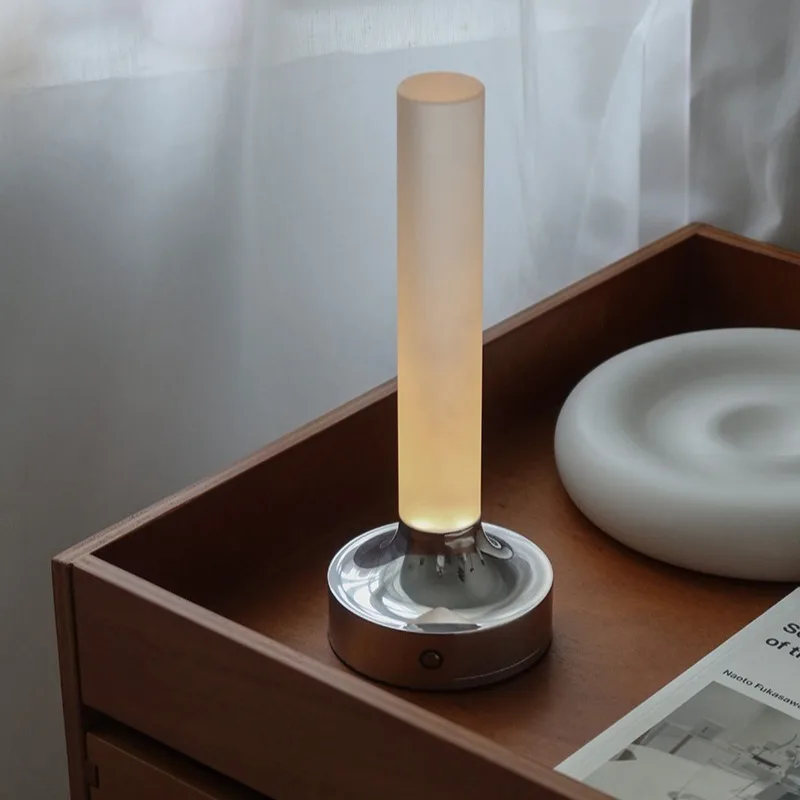 クリエイティブレトロ-usb-充電式キャンドルデスクランプバーダイニングテーブル装飾ランプイン寝室のベッドサイドランプ