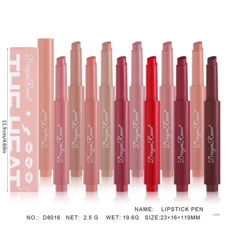 Nourishing Lip Gloss Press Lipstick Pen Conditioning Lip Gloss Smooth Lip Tints Makeup Supplies for Party Daily Travel