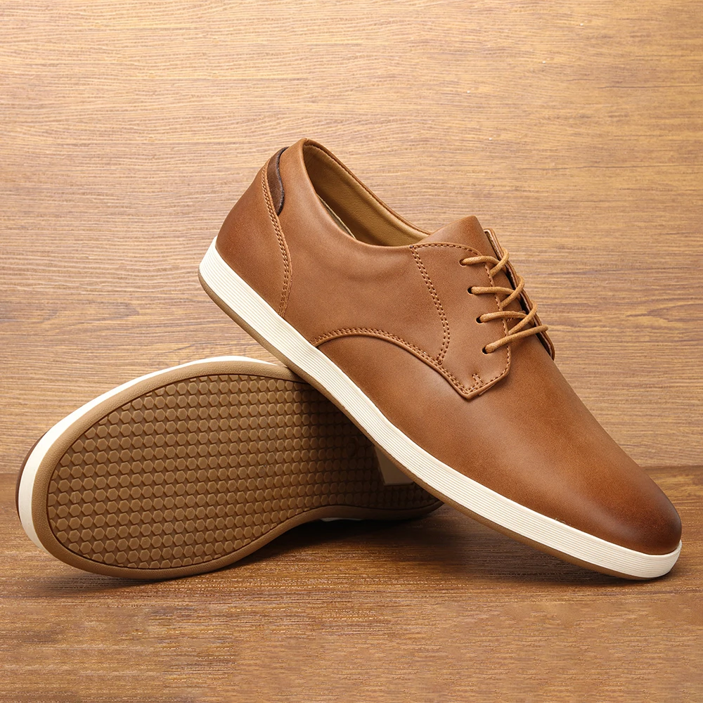 

Men Sneakers Fashionable Comfortable Leather Shoes 2026 Men Casual Shoe