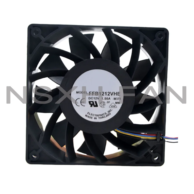 12038 120mm 12cm FFB1212VHE 12V 1.5A 24W 4Wire Violence Server Industrial Case Cooling Fans