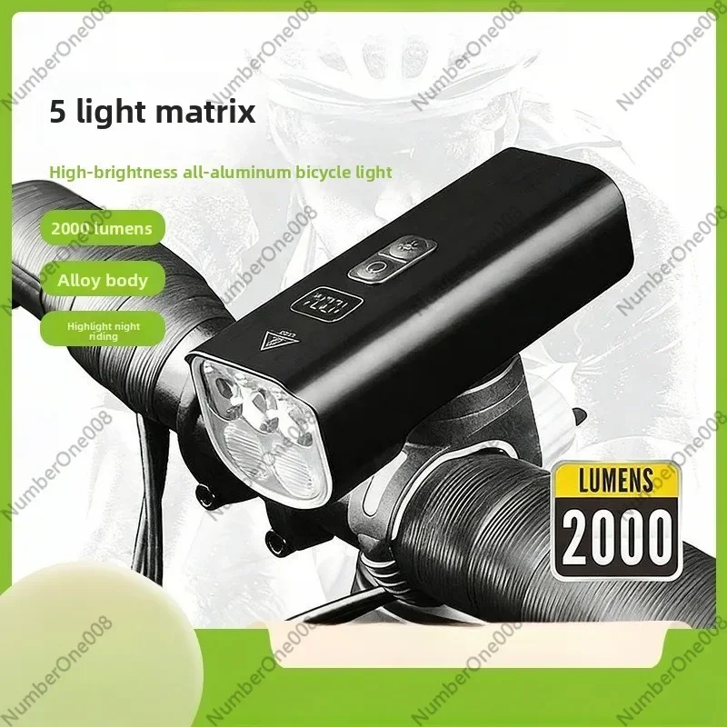 Mountain Bike Night Riding Headlight Rechargeable Flashlight Night Lighting Cycling Light