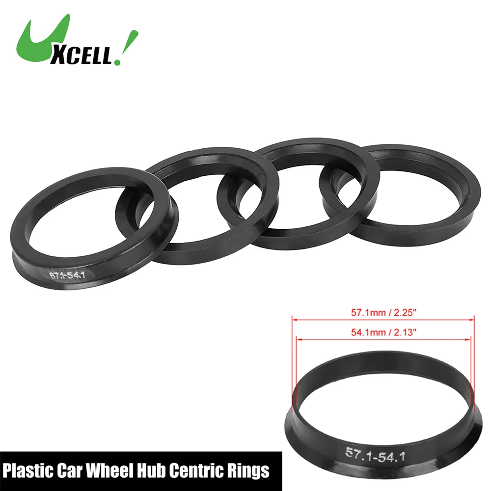 Anillos centrales para buje de coche, 4 piezas, espaciador central de rueda, 57,1-54,1, 66,6-57,1, 67,1-54,1, 67,1-56,1, 67,1-58,1, 67,1-59,1mm