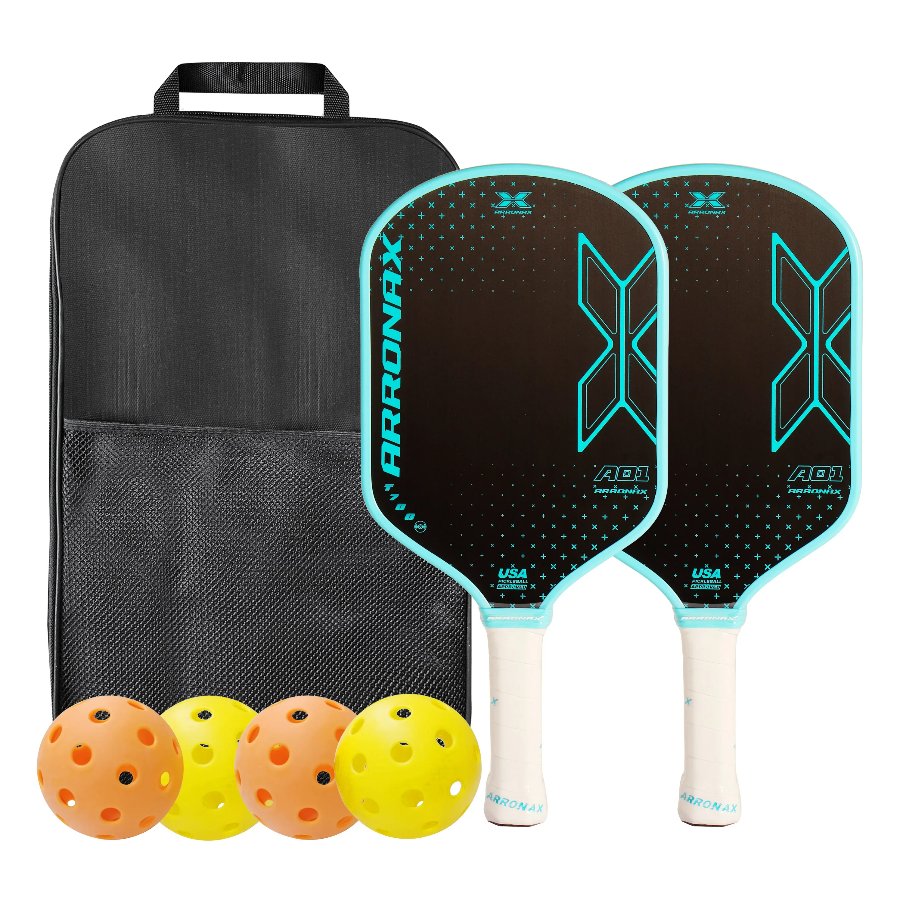 Arronax Thermoformed Pickleball Paddle T700 Raw Carbon Friction Surface with High Grit &Spin USAPA Compliant Power Sweet Racket