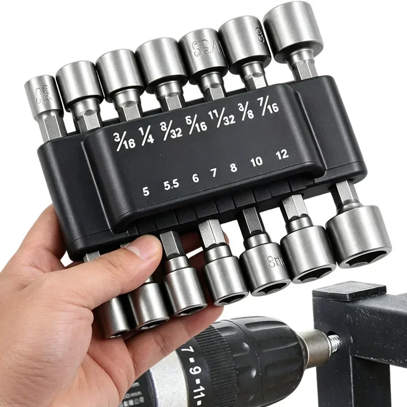 Strong Sleeve Wrench Hexagonal Handle Nut Driver Drill Bit Screw For Impact Drill Screwdriver Bits Socket Adapter Hand Tools