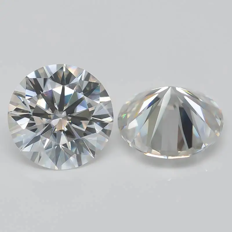 Wholesale D Color Moissanite Stone Loose Gemstones Lab Diamond 0.5-12ct VVS1 Round Cut Positive Pass Test with Certificate