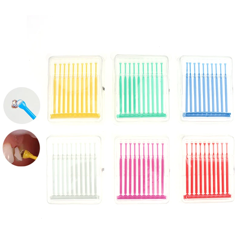 

10PCS Dental Refill Bonding Stick Porcelain Veneer Crown Matrice Drill Brackets Adhesive Rods Applicator Tips Dentisty Tools