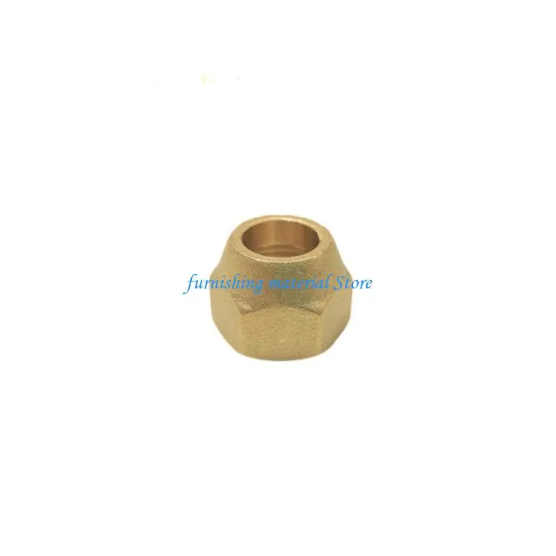 

Y5GD 5lots High Temperatures Brasses Nut with Deep Threads for Reliable 1/2 In Tube Terminations