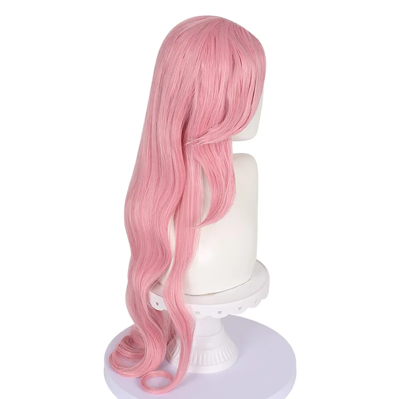 Fluttershy Cosplay Wig 80cm Long Pink Curly Wigs Heat Resistant Synthetic Hair For Women Girls Halloween