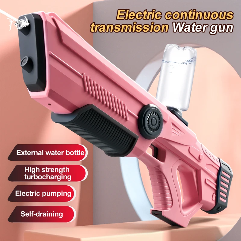 Electric Water Gun Toys Bursts Children's High-pressure Strong Charging Energy Water Automatic Water Spray Children's Toy Guns