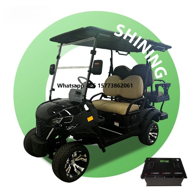 lsv Smart Electric Golf Cart 4 Seater with 48V/72V Battery 5KW AC Motor Street Legal 50-70km/h Speed 90km Range