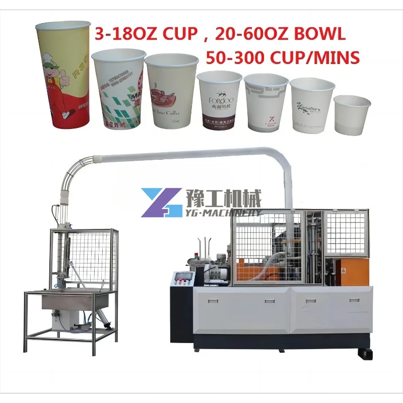 40ml-16oz High-Speed Fully Automatic Ultrasonic Sealing Disposable Paper Tea Cup Making Machine Paper Product Making Machinery