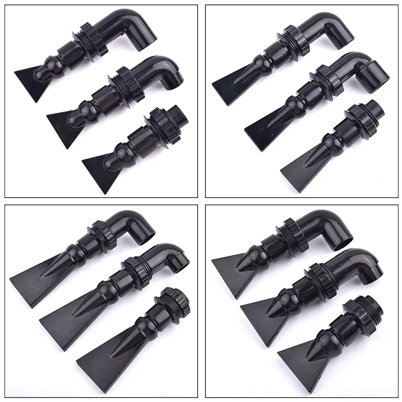 16/20/25mm Fish Tank Duckbill Sprinkler 360° Adjustable Water Output Nozzle Aquarium Filter Pump Water Outlet Pipe Joint Fitting