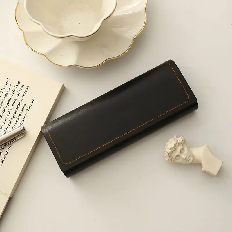 قطعة واحدة من حافظة النظارات البسيطة العتيقة - حامل نظارات محمول خفيف الوزن للرجال والنساء، مثالي للسفر والاستخدام اليومي