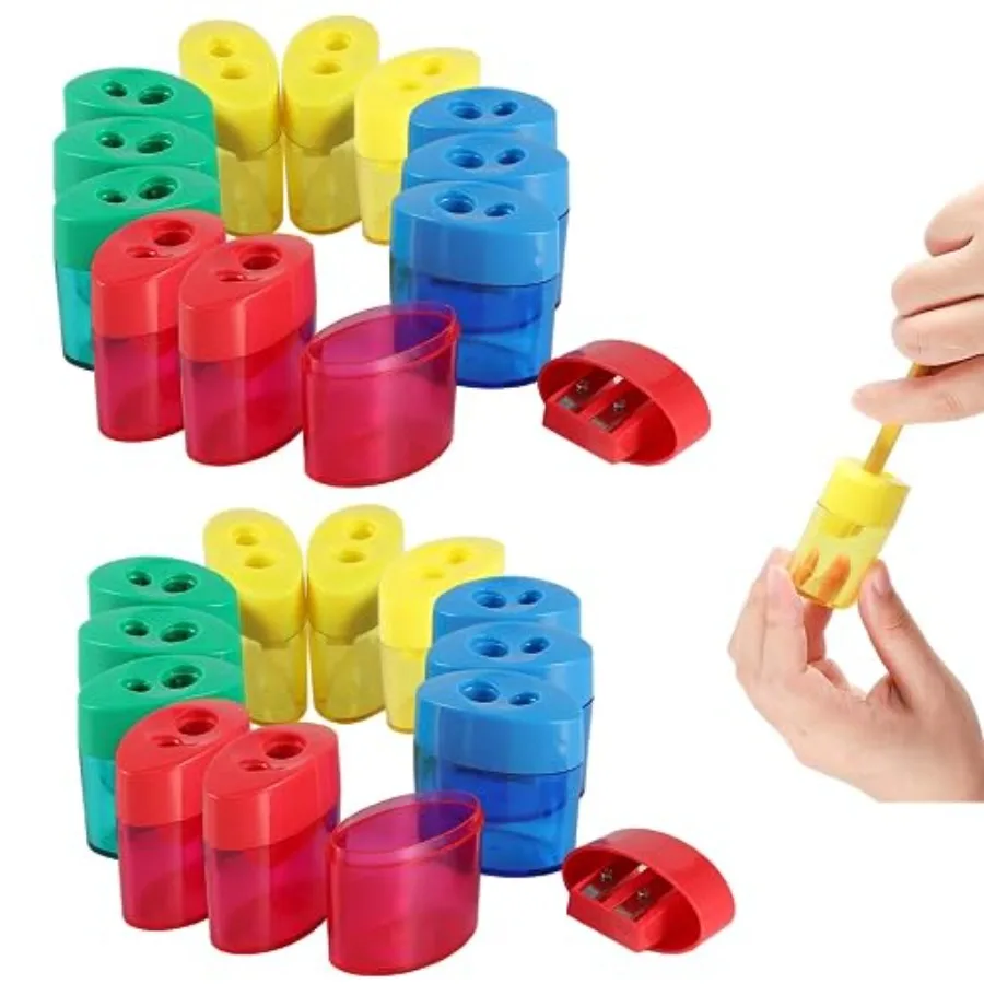 

2-Hole Pencil Sharpener - Handheld, Pack for