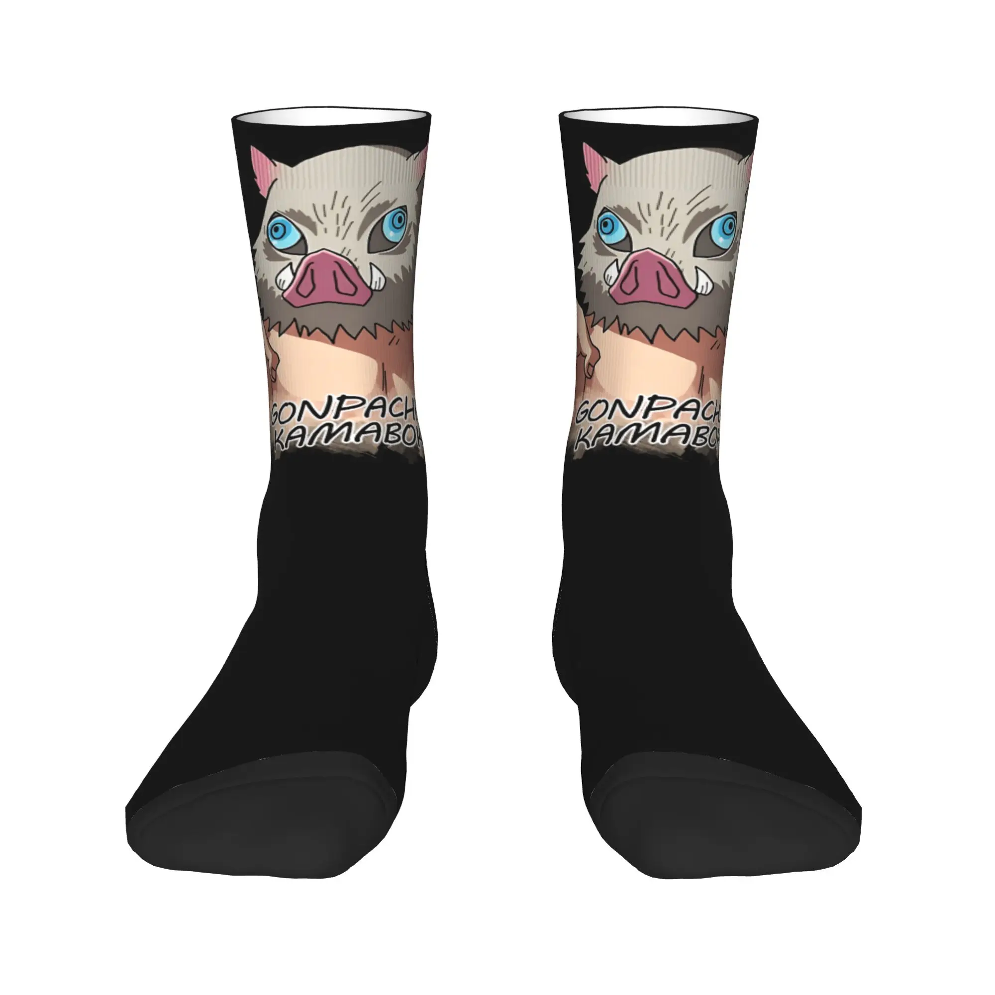 Inosuke Socks Anime Character Graphic Stockings Anti-Slip Men's Socks Quality Winter Korean Outdoor Sports Socks