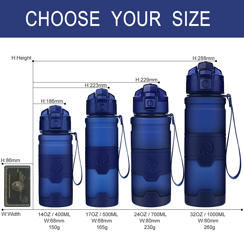 Sport Water Bottle 1000ml Portable Leakproof Outdoor Shaker My Bottle Tritan Eco-friendly Drinkware With Filter BPA Free Hot