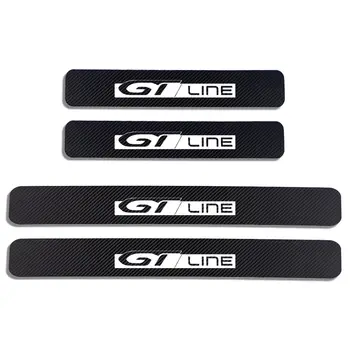 適用於標緻308CC 207CC 206CC 307CC Rifter RCZ PARTNER ION GTline BOXER的4件式汽車門檻貼紙,汽車配件碳纖維貼花 10 最佳銷售 標緻308cc - №6