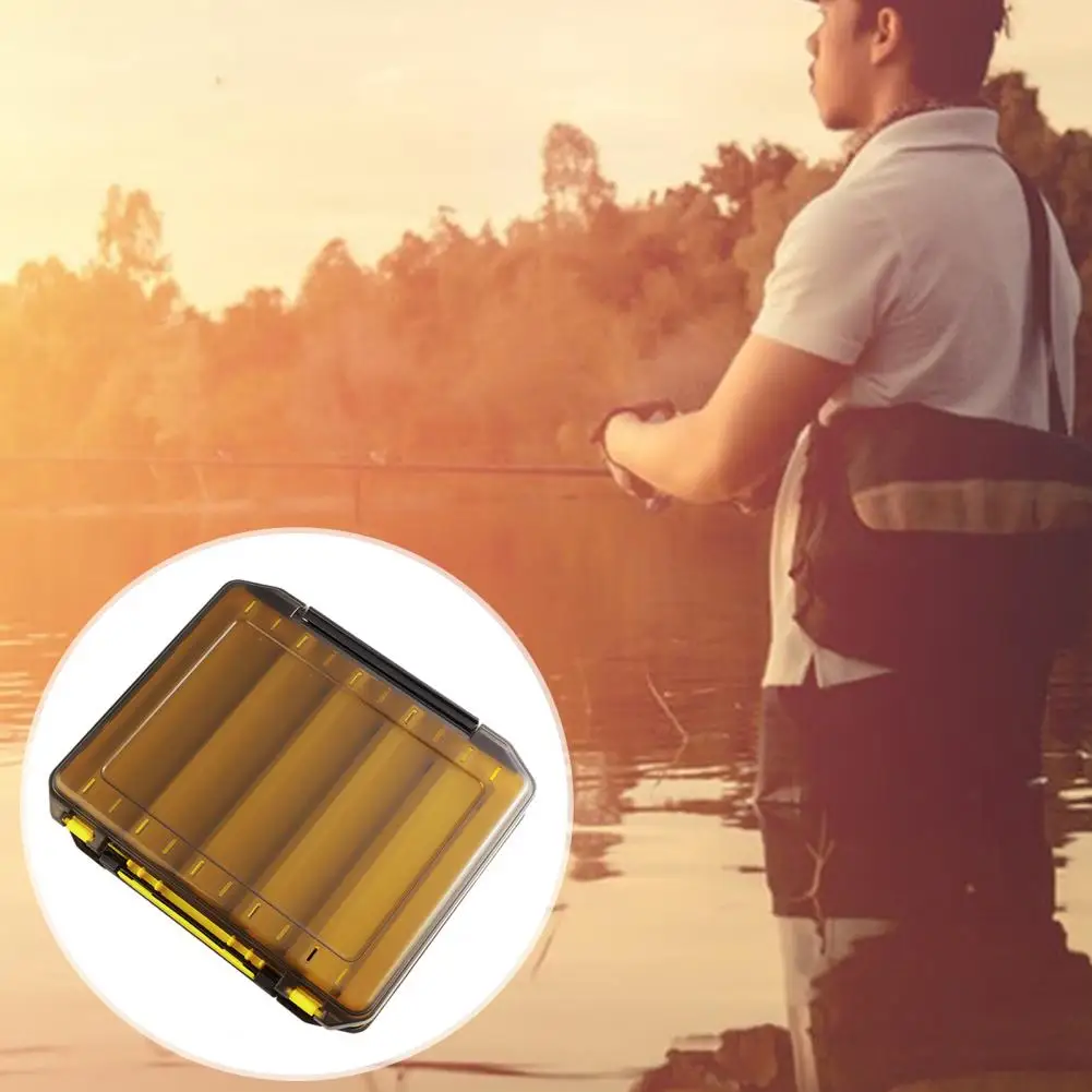 Fishing Accessory Holder Portable Double-sided Fishing Lure Box for Soft Hard Bait Organization Multifunction Angling Tools Gear