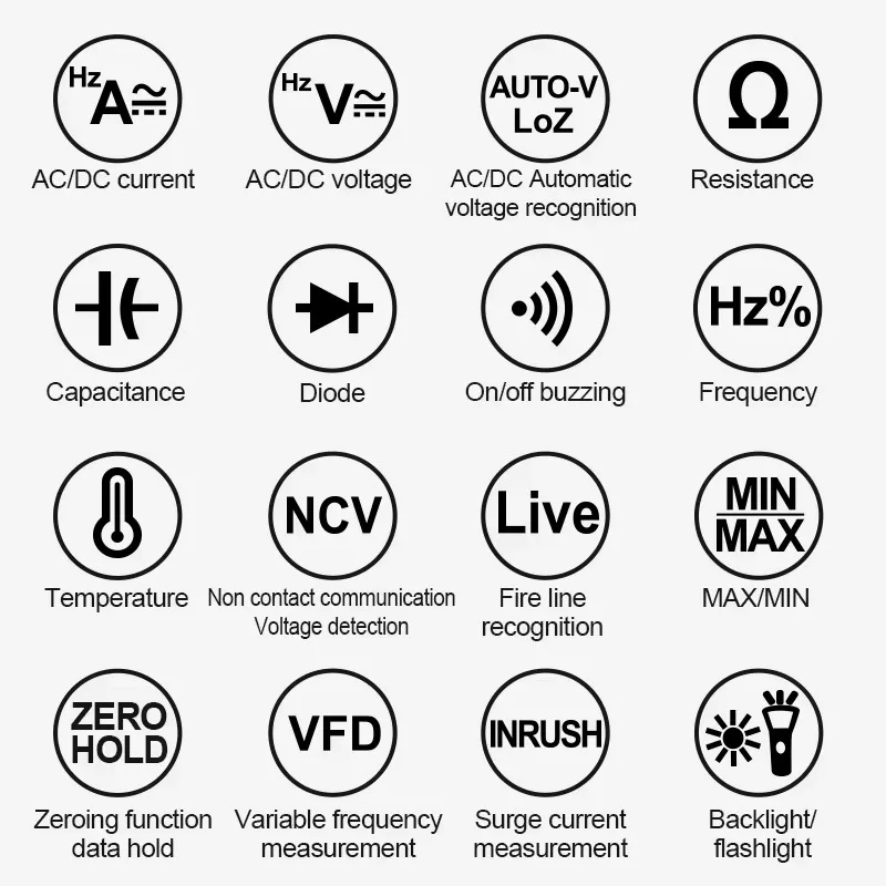 المشبك متر 600A التيار المتناوب تيار مستمر فاحص التيار CM88C صحيح RMS السيارات المدى المقاومة ديود المتعدد Tes الرقمية المشبك متر #3