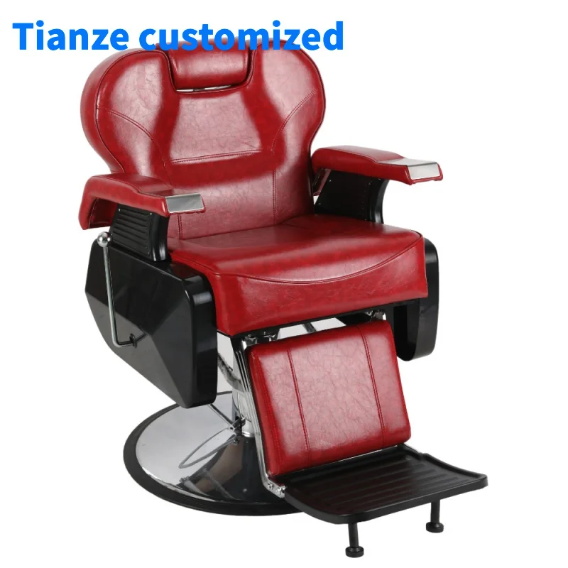 （customized）2021 Hot Sale Luxury Modern Beauty Reclining lay Down Barber Chair Portable Salon Barber Chair