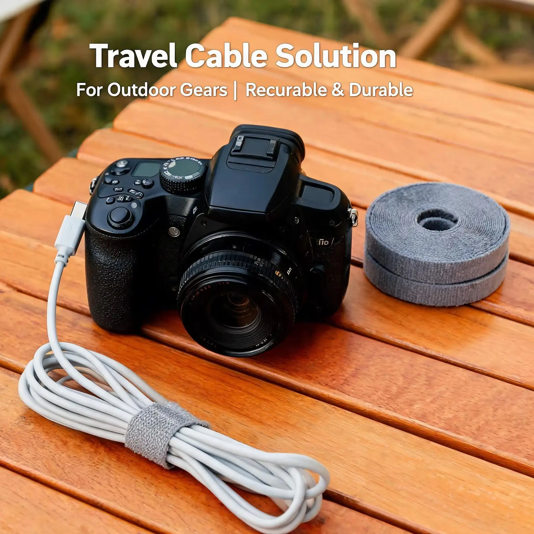 1 Roll Reusable Cable Ties Fastening Tape Multi-Purpose Cord Organizer for Computer TV Wire Management And Storage