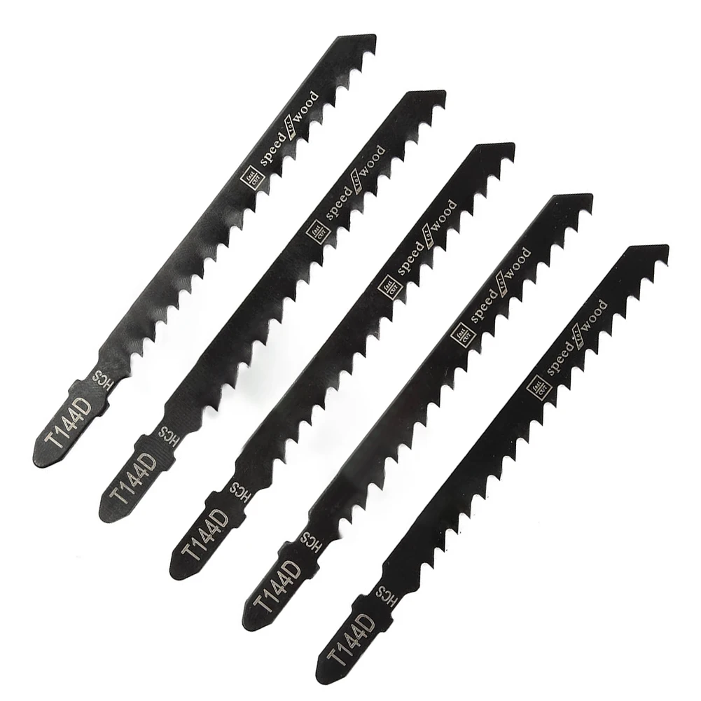 

10Pcs T-Shaft Jig Saw Blades HCS-Assorted Jig Saw Blades For Wood Plastic Metal Cutting Saw Blades T144D+T244D Hand Tool