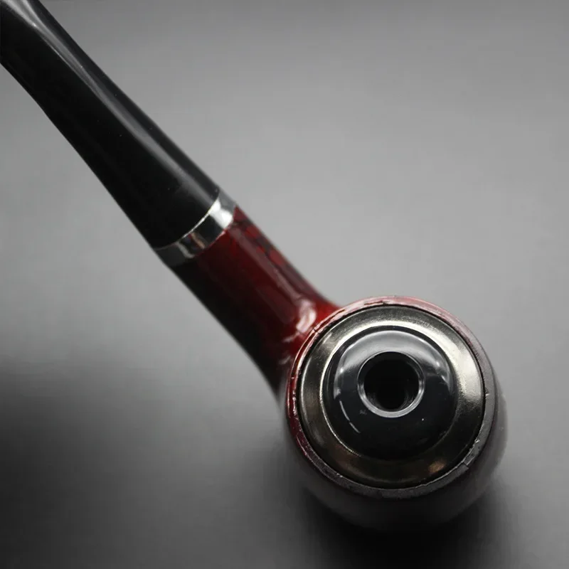 Portable Pipe Smoking Pipe Tobacco Filter Grinder Herb Wooden With Holder Cigarette Accessories tobacco accessories