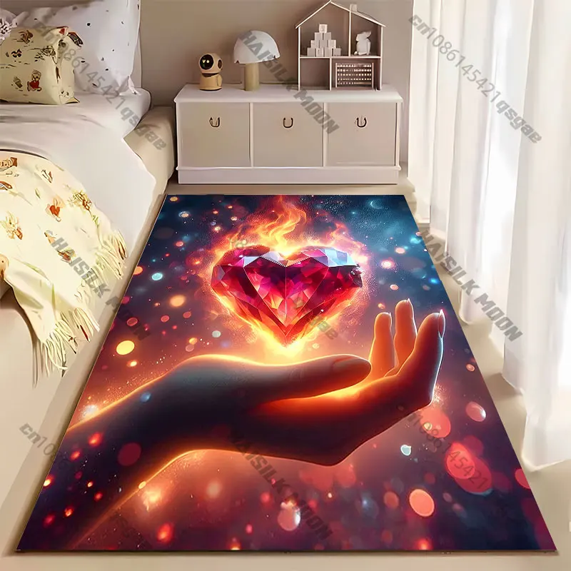 Love passion power and energy carpet Yoga living room room decor children's crawling mat doormat area rug games mat