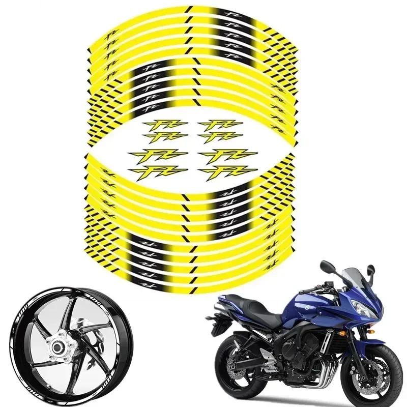 For YAMAHA FZ1 FZ6 N/S FZ8 FZ25 FZ6 FZ150 FZ350 FZ400 FZ7 FZ750 FZ8 Moto Parts Contour Wheel Decoration Decal Sticker - B Moto