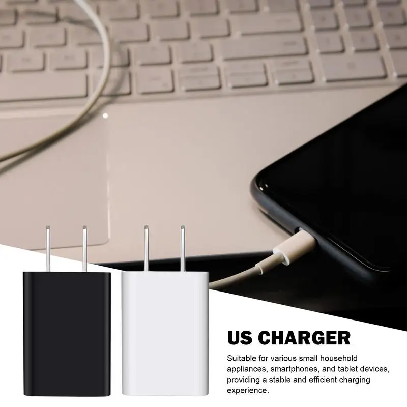 Charger Block Charger Box Brick Cube 5V1A Fast Charging Charger Block For Small Appliances Smartphones Tablet Devices