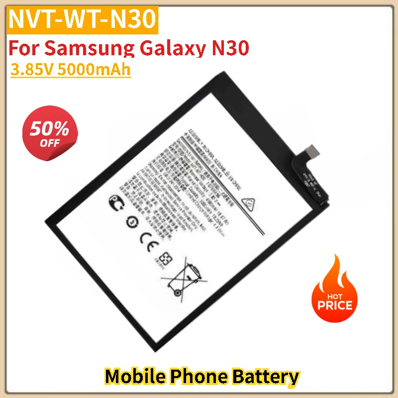 

NVT-WT-N30 Battery 3.85V 5000mAh For Samsung Galaxy N30 Mobile Phone Replacement Battery Brand-New High Quality