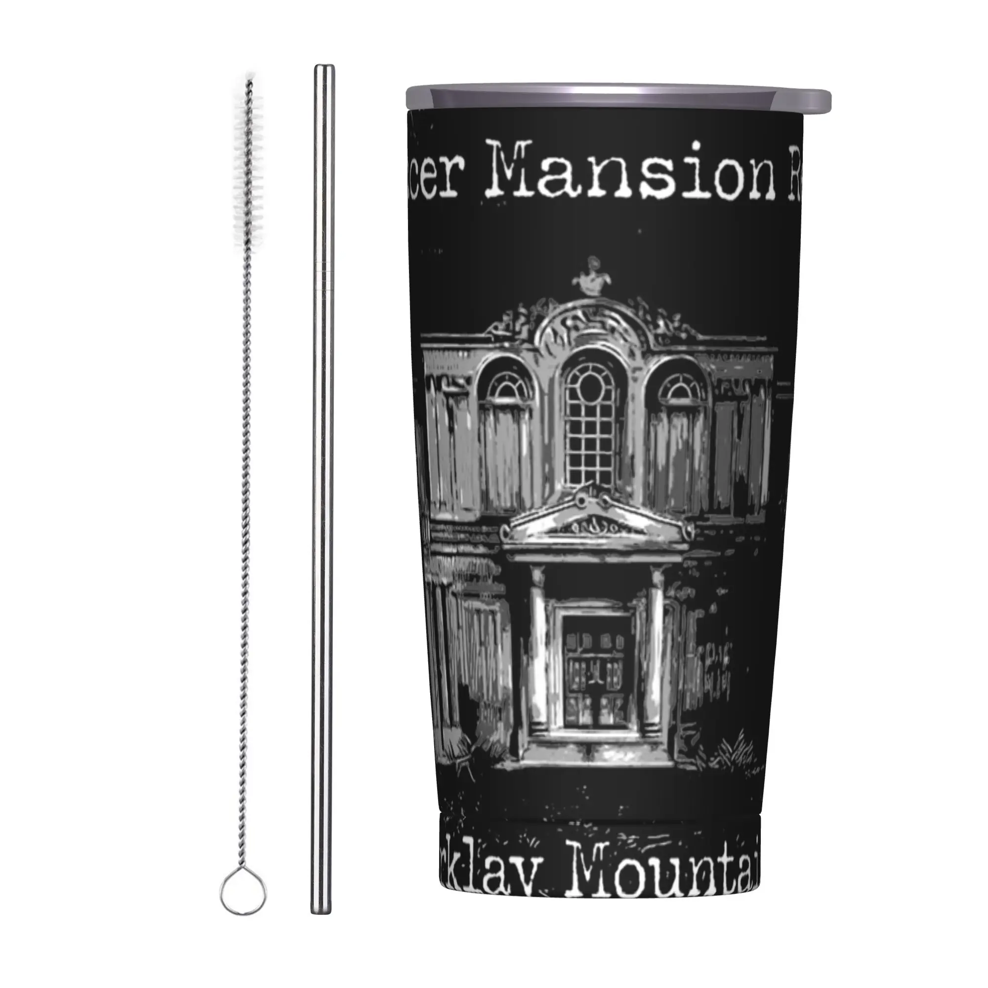 Vaso Térmico de Acero Inoxidable Resident Evil: Spencer Mansion Arklay, Taza Portátil para Bebidas Frías, Botella de Agua para Coche