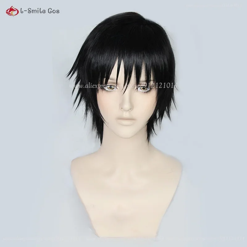 Toji Fushiguro Cosplay Black Wig Toji Zenin Short Heat Resistant Synthetic Hair Anime Men Women Party Wig Wig Cap