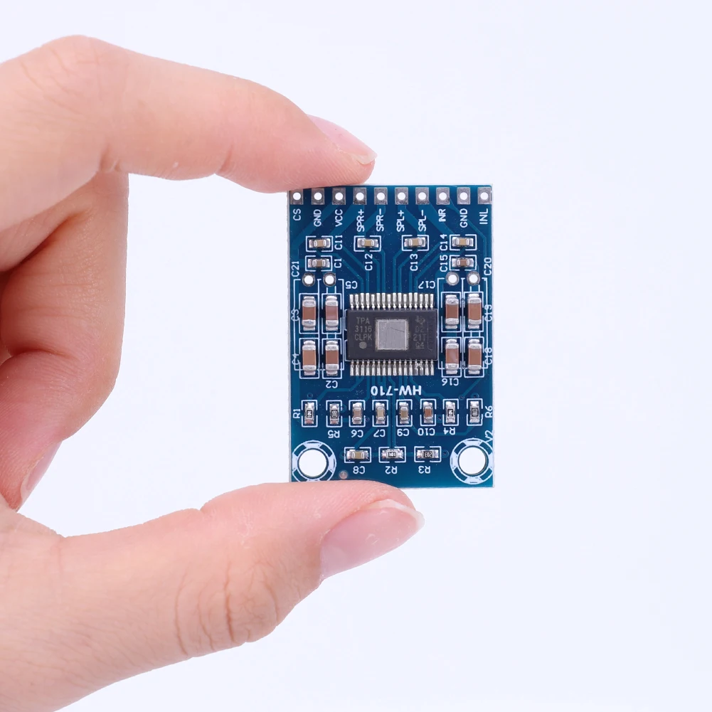 HW-710 TPA3116D2 Mini scheda amplificatore audio digitale Classe D Modulo amplificatore audio vocale Modulo a due canali DC 12-24V 50W * 2