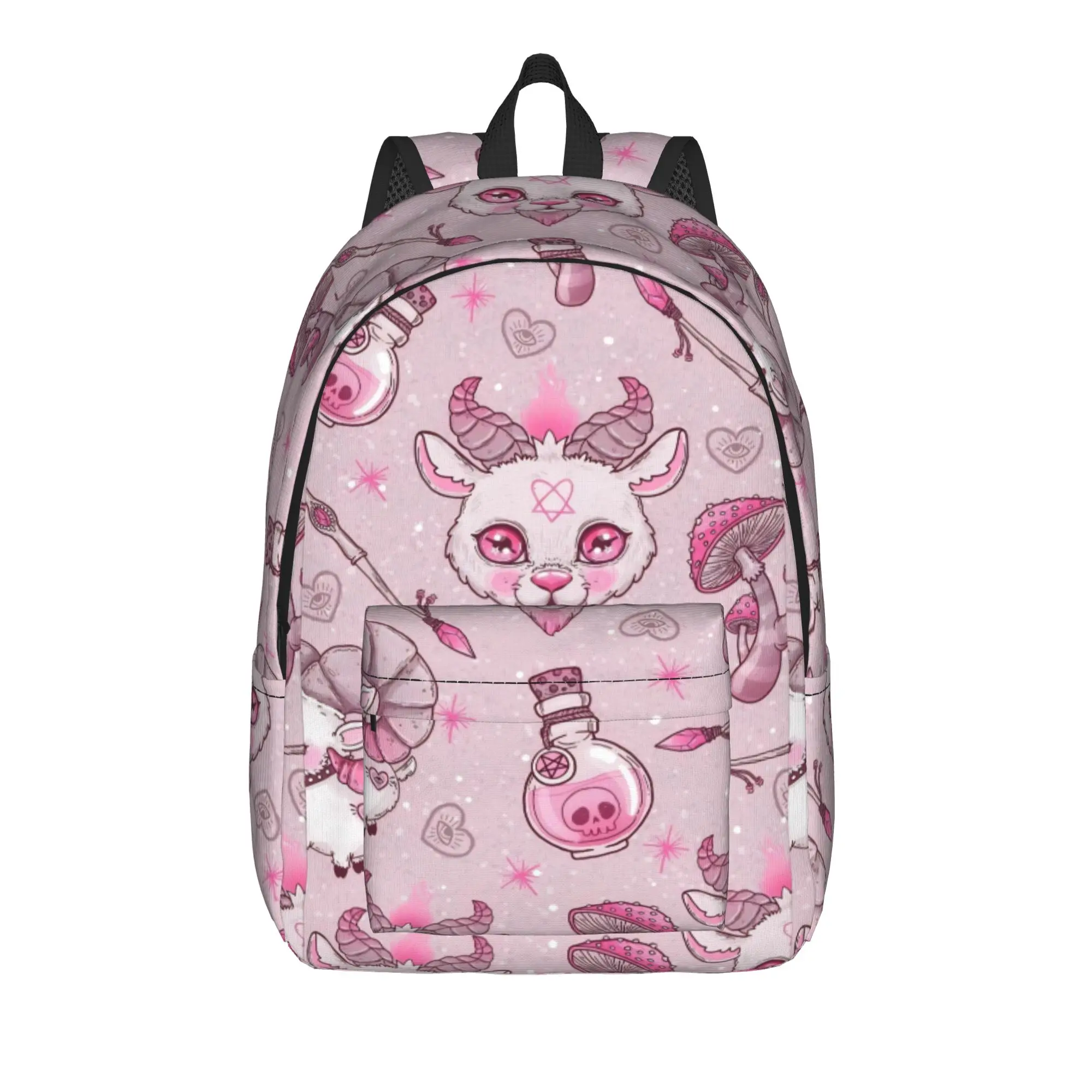 Halloween Gothic Classical Backpack Outdoor Student Work Mystical Magics Daypack for Men Women Laptop Shoulder Bag