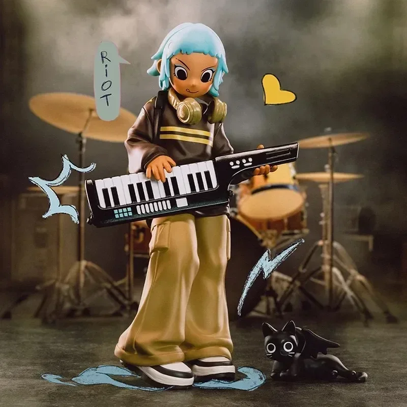 البوب مارت الخوخ مكافحة الشغب صعود سلسلة Kawaii أنيمي عمل الشكل صندوق أعمى اللعب مفاجأة حقيبة الغموض Caixa Caja