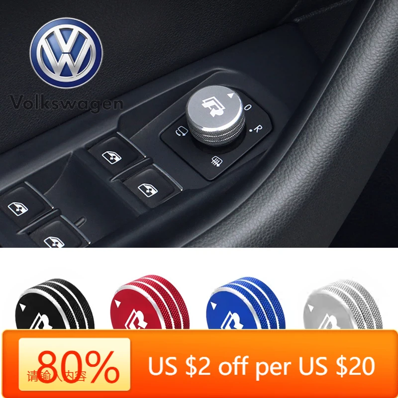 

Горячие эмблемы 3D алюминиевое зеркало заднего вида с логотипом R, ручка, наклейки, аксессуары для VW Volkswagen Magotan B8 Tiguan T-ro