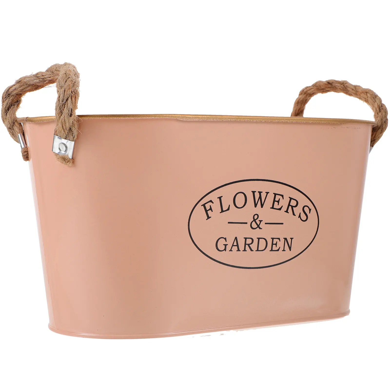 Retro Iron Flower Bucket Vintage Metal Vase Rustic Farmhouse Decor Creative Flower Holder for Home Office Mall Exhibition Dried