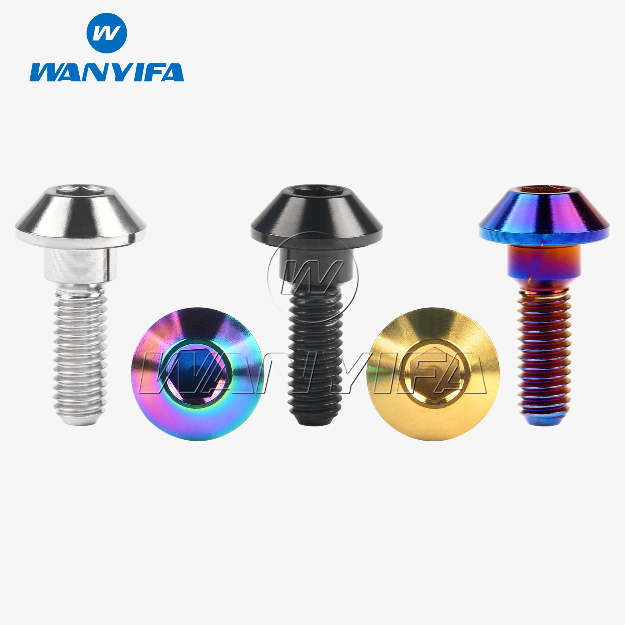 

Wanyifa Titanium Ti Bolt M6x20/25mm Hex Head Screws for Yamaha Motorcycle Disc Brake