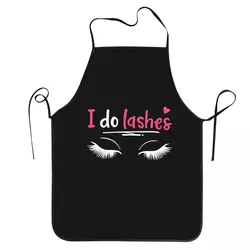 Funny Lashes Eyelash Lash Artists Bib Aprons Women Men Unisex Kitchen Chef Tablier Cuisine for Cooking Baking Painting