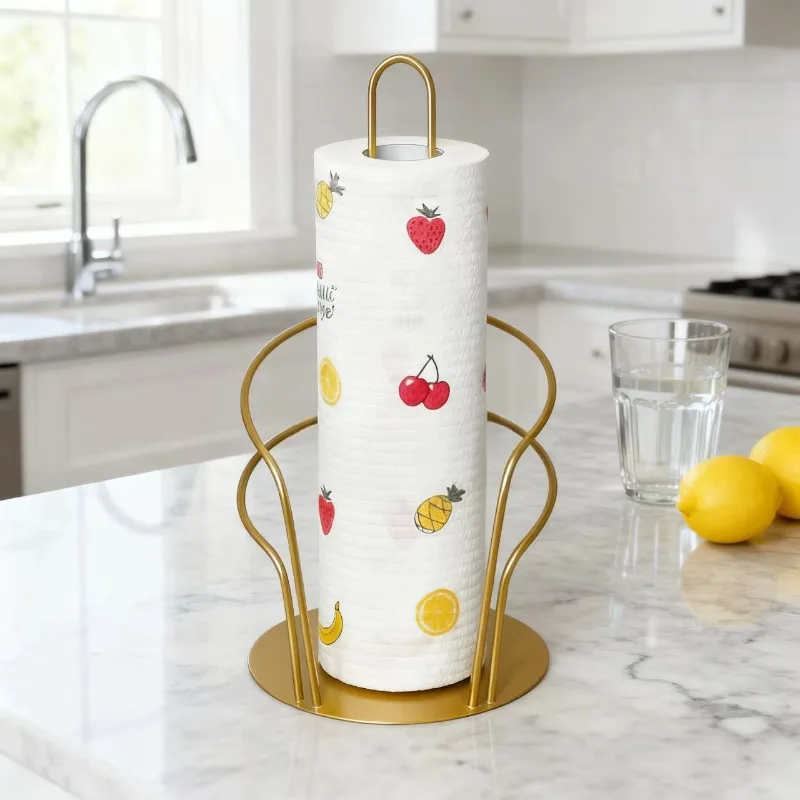 

Toilet Paper Organizer Stand,Standing Tissue Storage,Rustproof Toilet Roll Holder for Kitchen Countertop Inside Cabinet Shelf