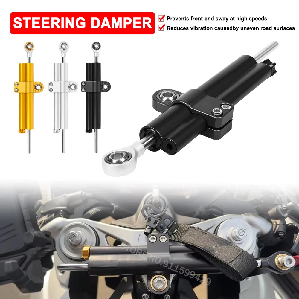 

Universal Motorcycle Steering Damper Aluminum Stabilizer Bracket Kit For Honda For Yamaha For Kawasaki For Suzuki For Ducati