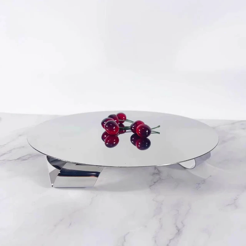 

Лоток для хранения зеркал из нержавеющей стали, украшения для гостиной, журнальный столик, модель комнаты, крыльца, поднос для ароматерапии, украшение дома