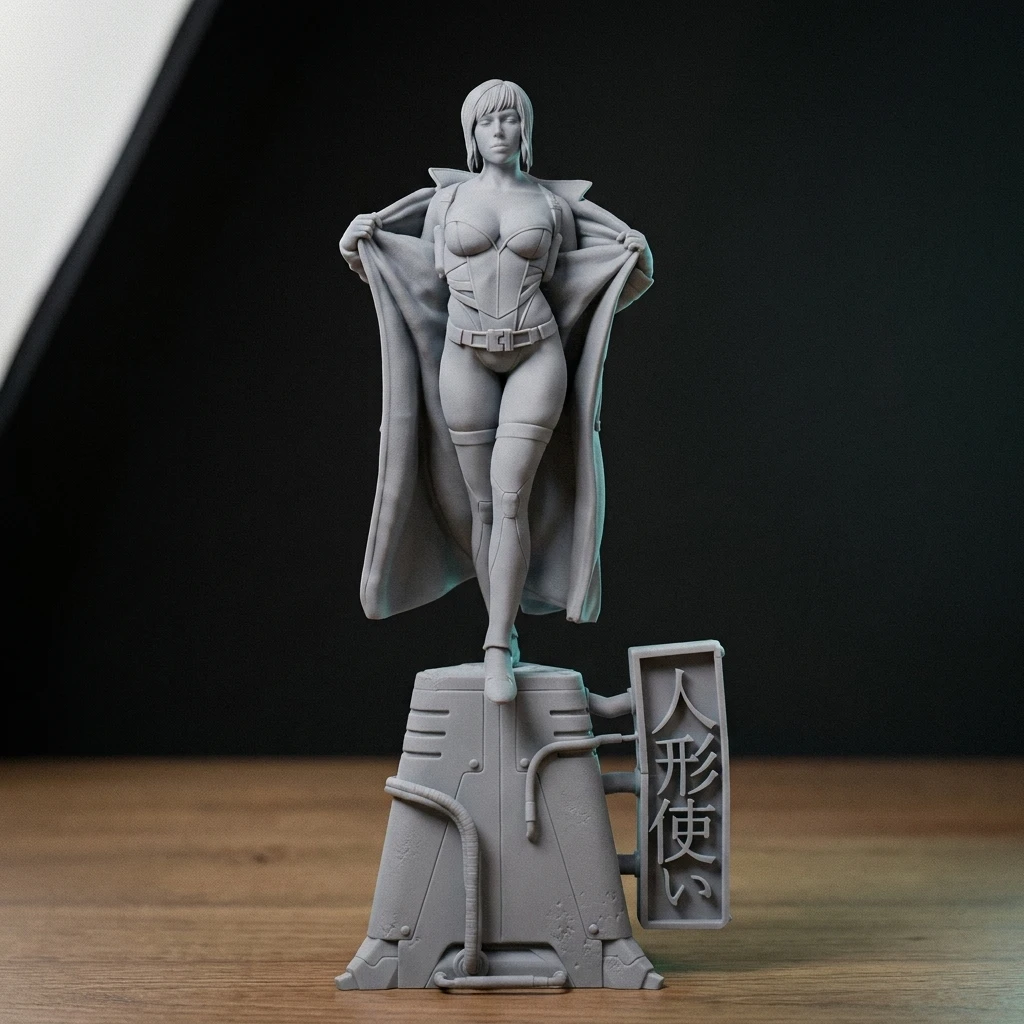 1/18 1/12 Motoko Unpainted Unassembled 3D Printing Model Garage Kits  (Requires Painting and Assembly)