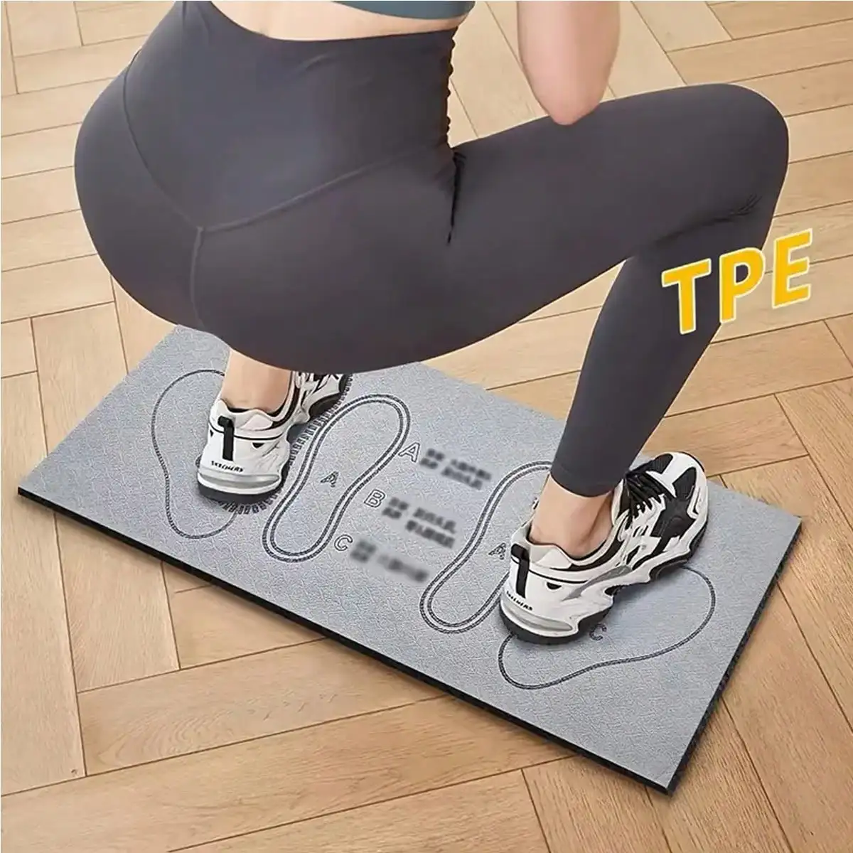 1PC Squat Mat, Step Positions Deep Squat Mat For Fitness Pilates Work Out