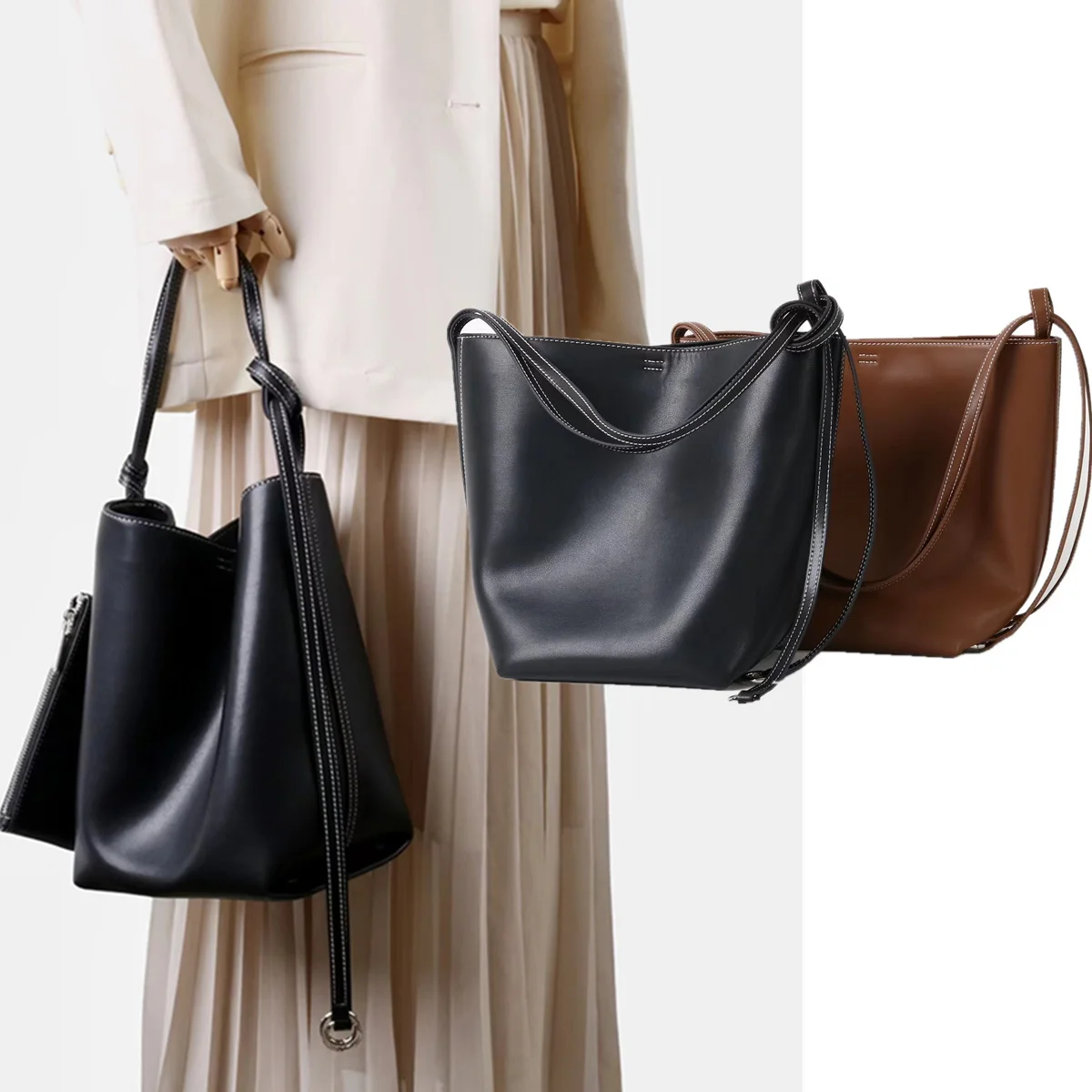 Maxdutti 2026 حقيبة الإبط للتنقل سعة كبيرة حقيبة نسائية ربيع الموضة حقيبة يد نسائية بسيطة كتف واحد #1