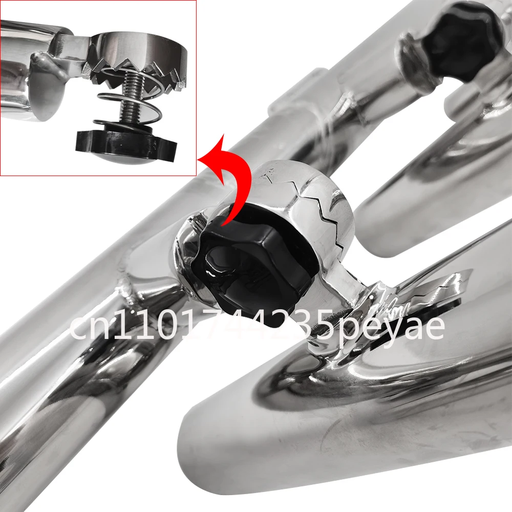 Boat Accessories 5 Tube Adjustable Stainless Rocket Launcher Fishing Rod Holders, for Can Be Rotated 360 Deg