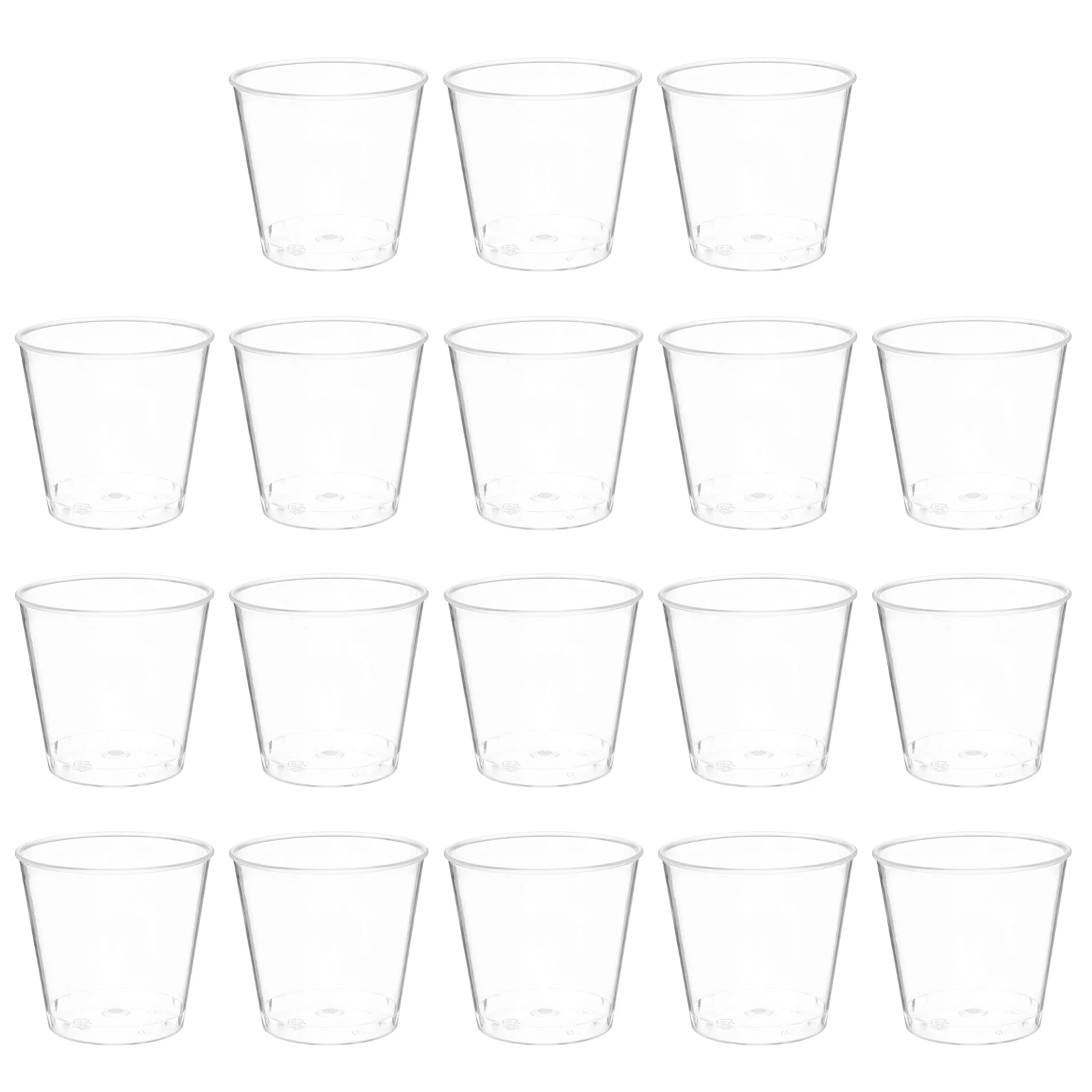 

50pcs Tasting Cups 30ml Clear Disposable Single Use Party Fruit Cups Juice Mixing Drink Beaker Mini Water Condiment Containers