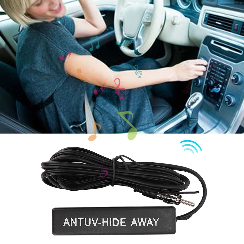 12V Universal Electronic Stereo AM/FM Radio Hidden Amplified Antenna For Car Ship RV